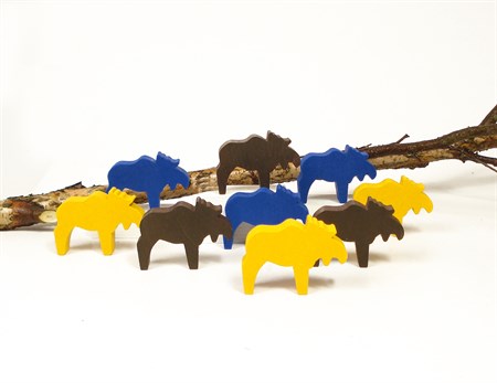 Moose standing yellow